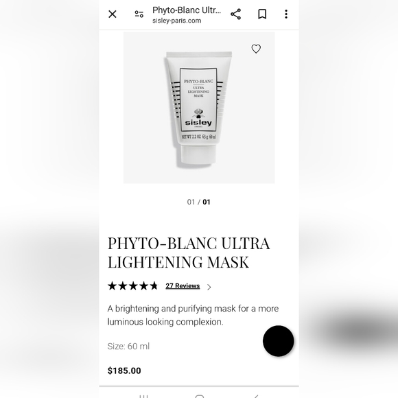 New Sisley Ulta Light Mask 60 ml - Picture 3 of 3